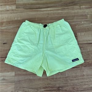 Men’s Patagonia Swim Trunks Size Medium Neon Green / Yellow